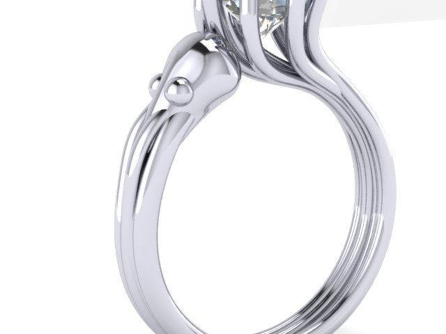 Octopus and Squid rings in Sterling Silver or 14K, Sea Creature Jewelry