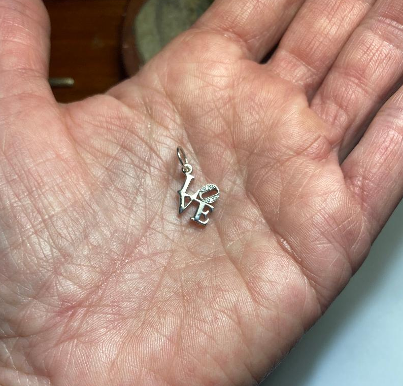 Love Pendant Necklace: Chunky Statement Jewelry Also available in sterling silver