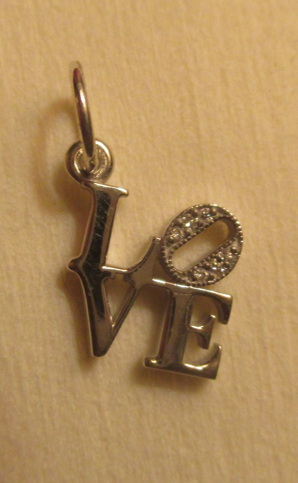 Love Pendant Necklace: Chunky Statement Jewelry Also available in sterling silver