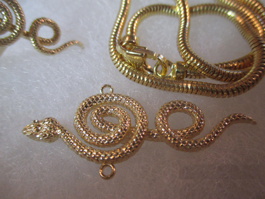 Eyelash Viper Snake Ring, necklace : Solid 14k Gold or Sterling Silver