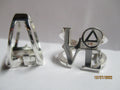 Sober Anniversary Gift recovery AA NA Love Ring in sterling silver