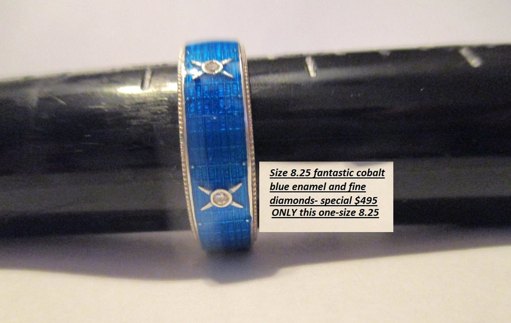 Men's Gamer Ring: Enamel & Diamond Accent, Promise Ring