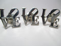Tie pin LOVE or cuff link custom made in Sterling silver