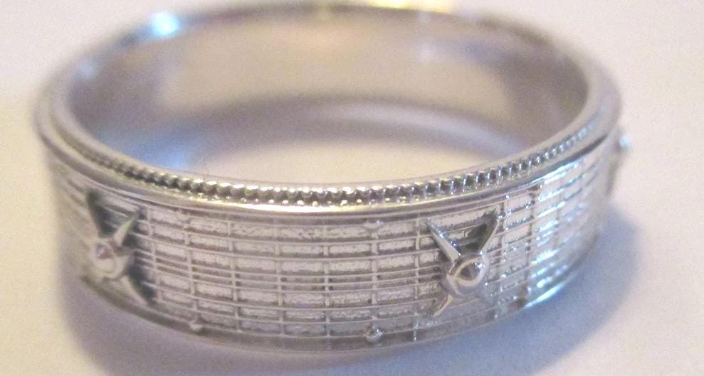 Men's Gamer Ring: Enamel & Diamond Accent, Promise Ring