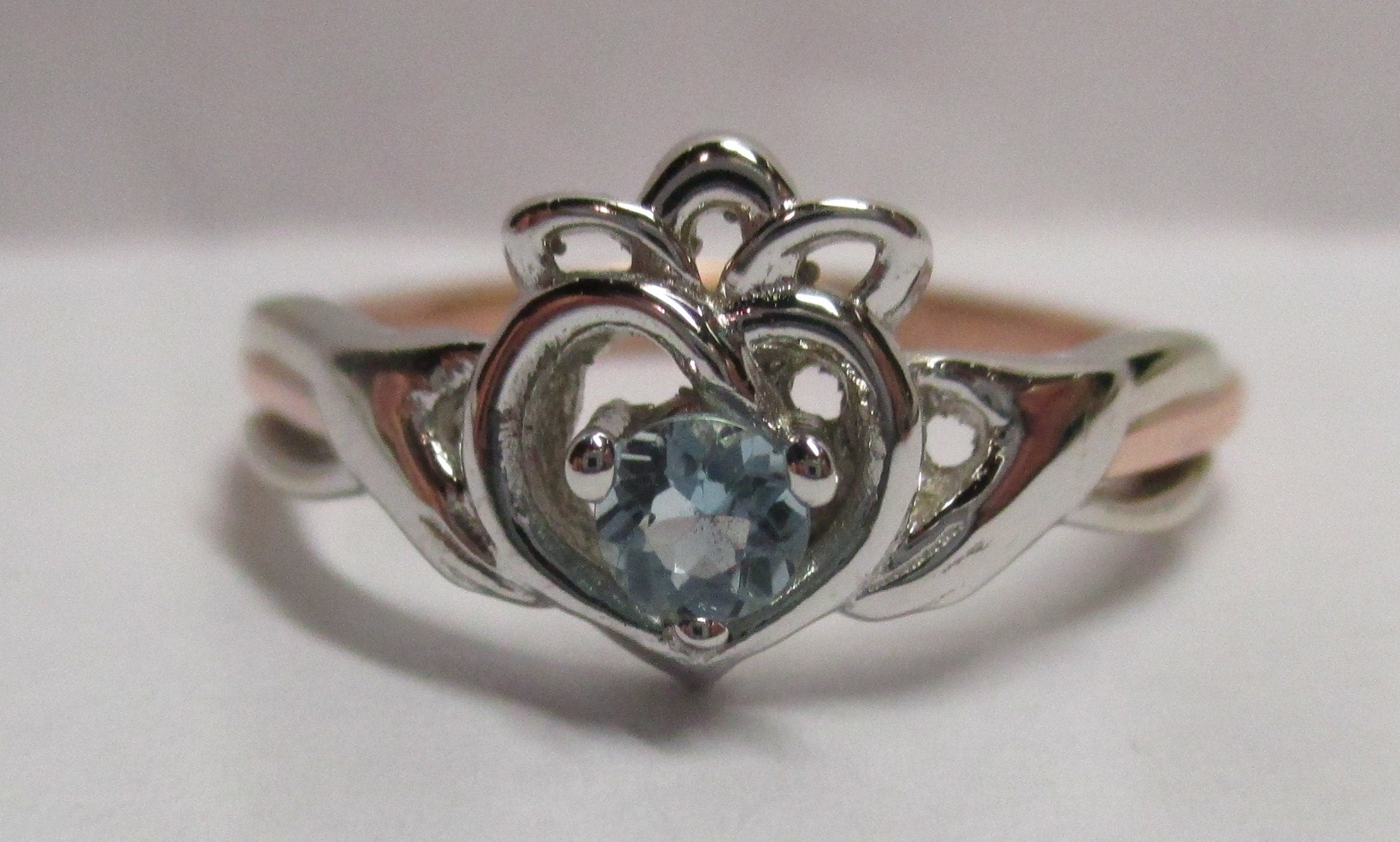 14k Gold Claddagh Ring: Celtic Irish Engagement or Promise Ring