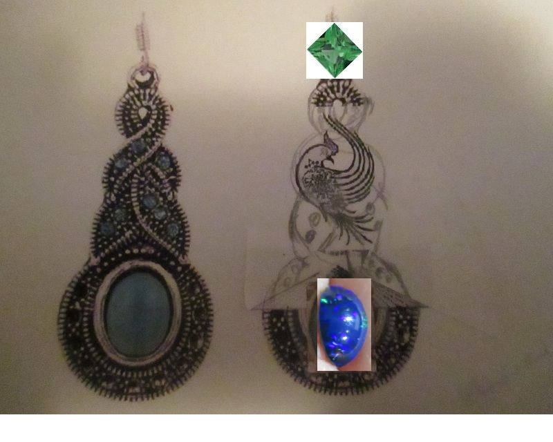 Black Opal Earrings: Australian Lightning Ridge Opals, Handmade Jewelry