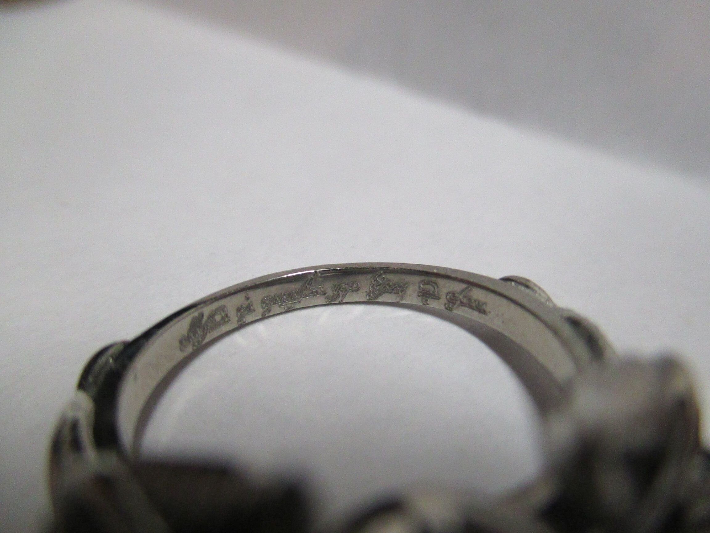 Elvish 14K White Gold Ring: Blue Topaz, Diamond, Leaves & Vines