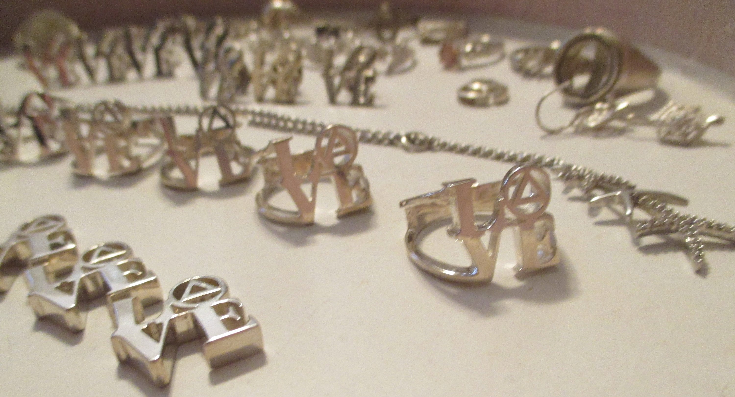 Sober Anniversary Gift recovery AA NA Love Ring in sterling silver