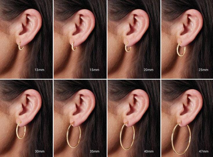Hoops- 14K Gold Lab-Grown Diamond Inside-Out Hoop Earrings: F/G Color, SI Clarity
