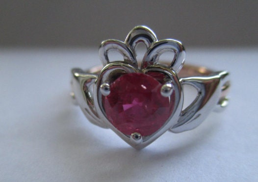 14k Gold Claddagh Ring: Celtic Irish Engagement or Promise Ring