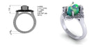 Opal Engagement Ring: 14K gold, Australian Opal & Diamond