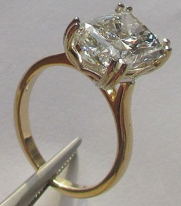 Lab Grown custom made solitaire 1.50-5.10, all shapes, many settings. Natural Diamonds also available