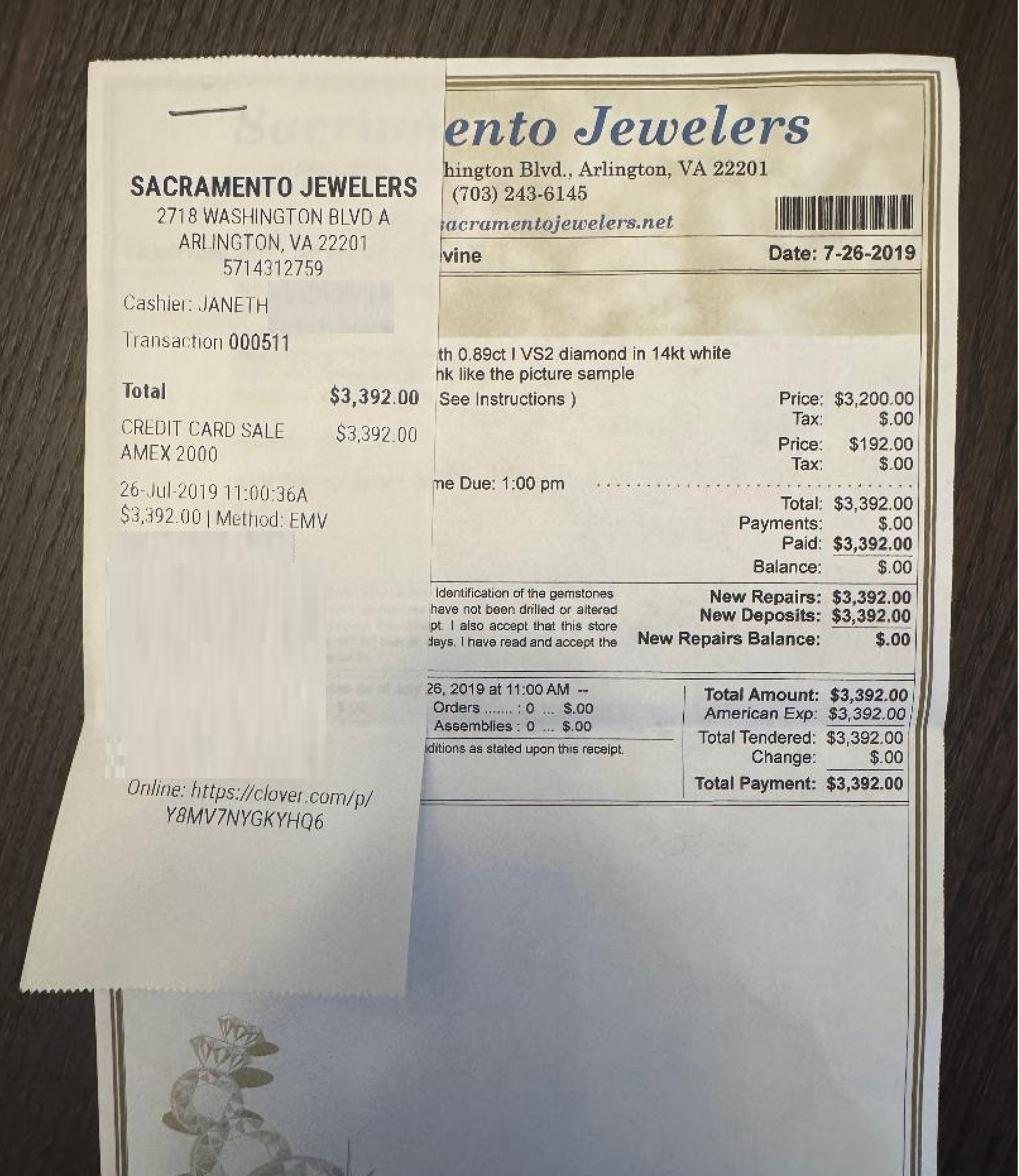 14K yellow gold diamond engagement ring with  .89 carat H VS2 Round Brilliant cut natural diamond