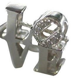 Sterling Silver Love Pendant Necklace - Handmade