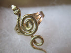 Eyelash Viper Snake Ring, necklace : Solid 14k Gold or Sterling Silver