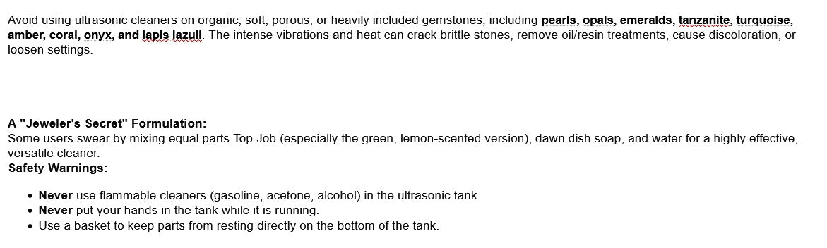 GemOro UltraSpa Ultrasonic Jewelry Cleaner & Steamer | Professional Jewelry Cleaning Machine for Rings, Diamonds & Gold