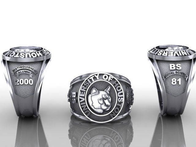 Family Crest custom Signet Ring, Solid Gold or Sterling Silver