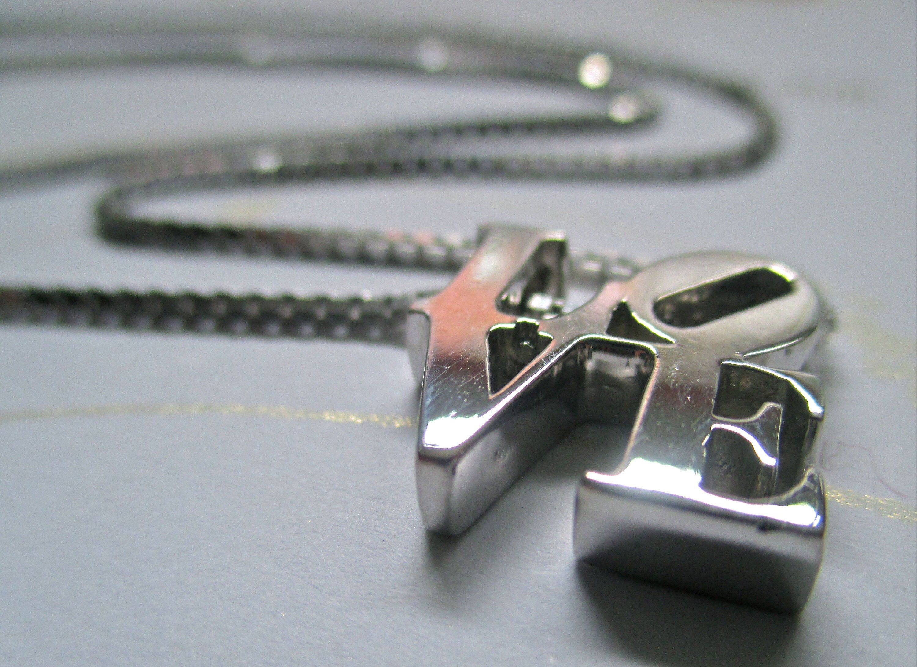 Love Pendant Necklace: Chunky Statement Jewelry Also available in sterling silver