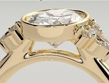 Custommade Oval Engagement ring