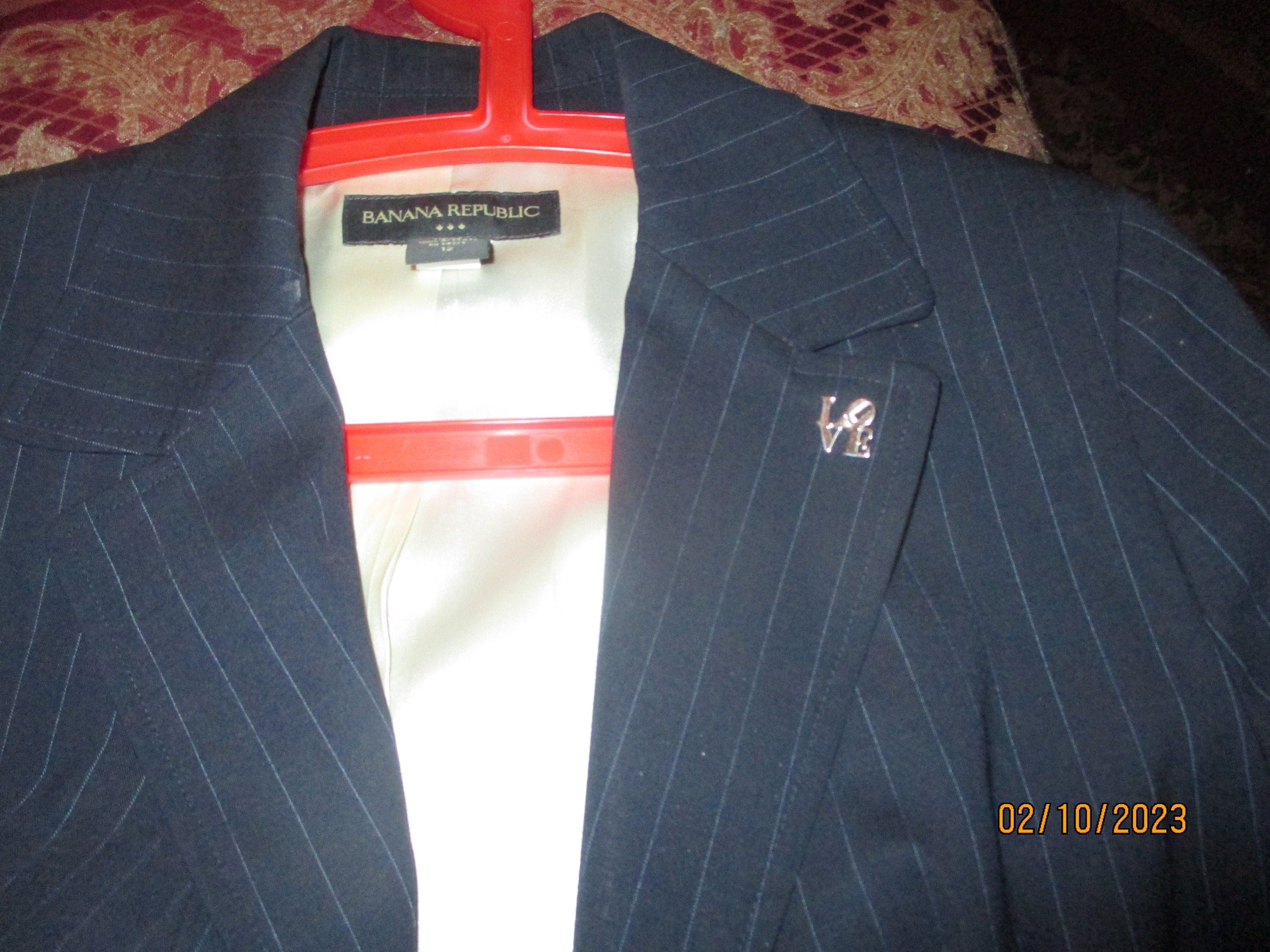 Tie pin LOVE or cuff link custom made in Sterling silver