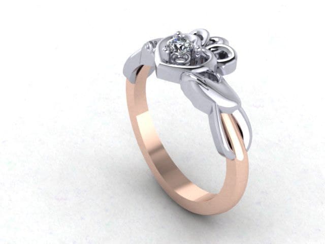 14k Gold Claddagh Ring: Celtic Irish Engagement or Promise Ring