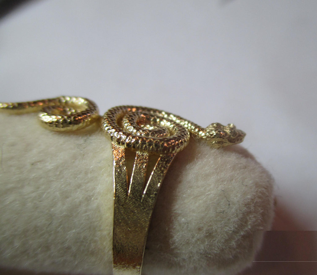 Eyelash Viper Snake Ring, necklace : Solid 14k Gold or Sterling Silver