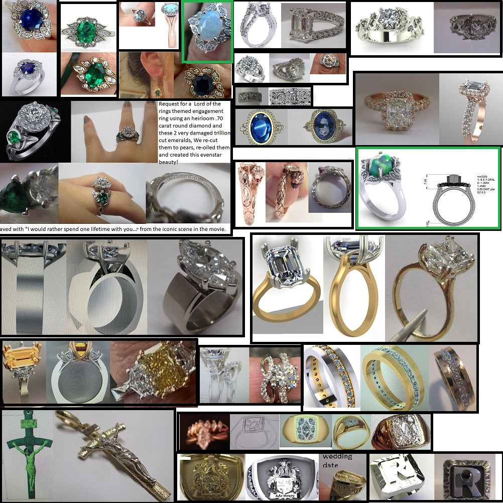 Custommade Oval Engagement ring