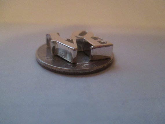 Sterling Silver Love Pendant Necklace - Handmade