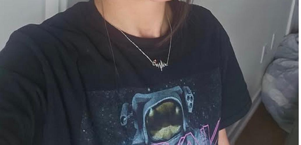 14K Gold Diamond Heartbeat Necklace, Handmade Anniversary Gift