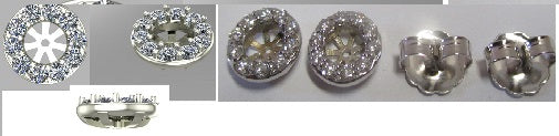 Natural diamond stud earrings .33 Ct. tw. to 2.50 Ct. tw. in solid 14K gold with screw backs or Guardian backs