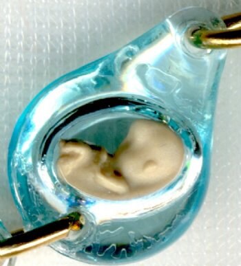 Sterling Silver LOVE Sculpture Necklace: Pregnancy Gift for Mom