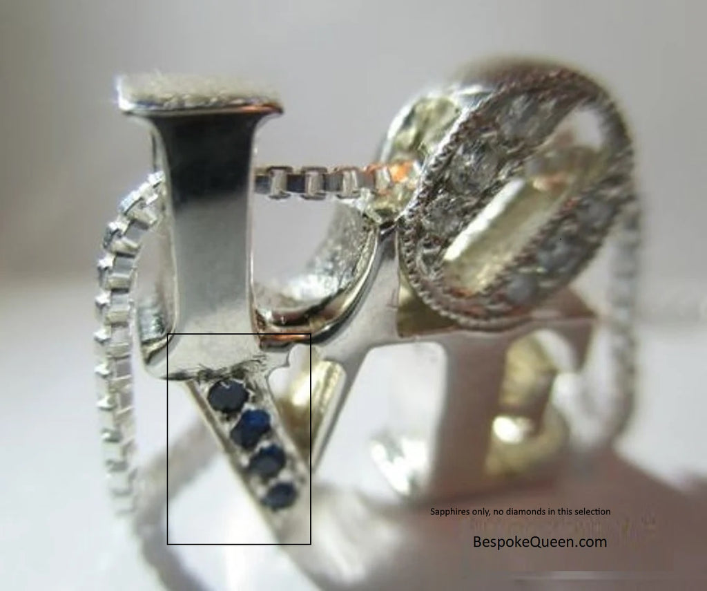 Sterling Silver Love Pendant Necklace - Handmade